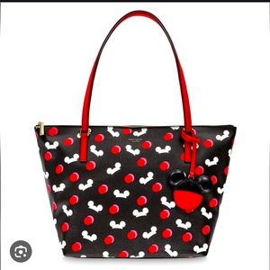 Kate Spade Disney Parks Mickey Mouse Ear Hat Large Tote Bag Purse Black 2019